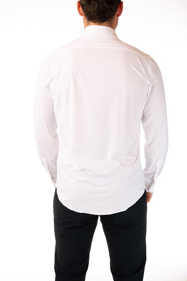 MAGLIA CAMICIA UOMO BIANCO 25251 09 RRD