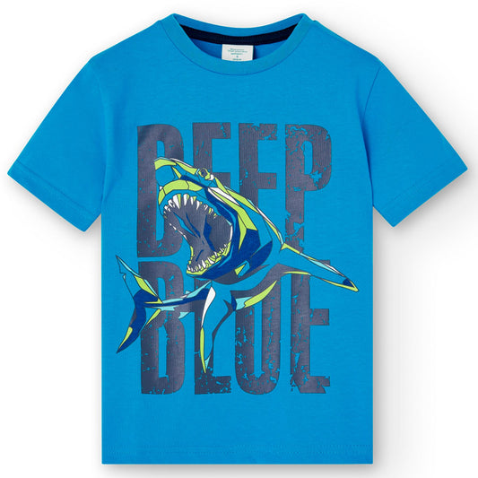 MAGLIA Bambino BOBOLI T-SHIRT Azzurro