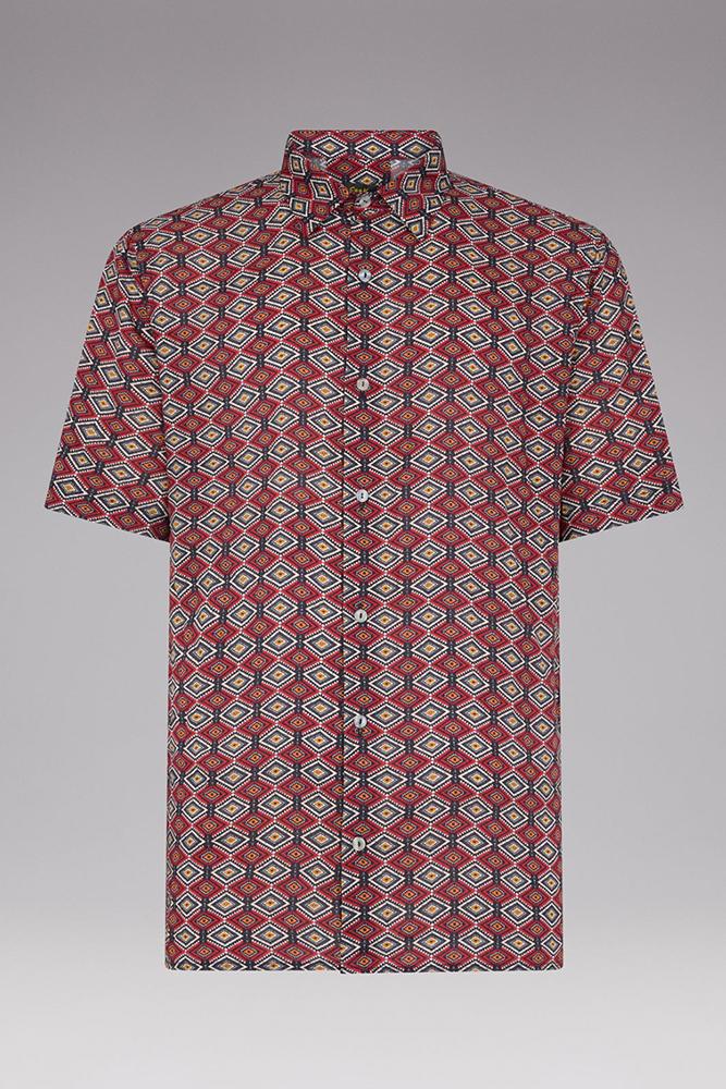 MAGLIA CAMICIA UOMO MARRONE FK236001 FIORI FXXK