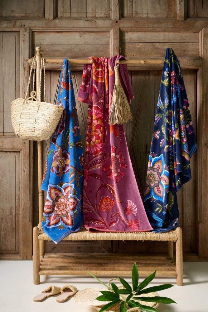 TELO MARE SPUGNA DONNA BLU PIP329677 BLUE PIP STUDIO