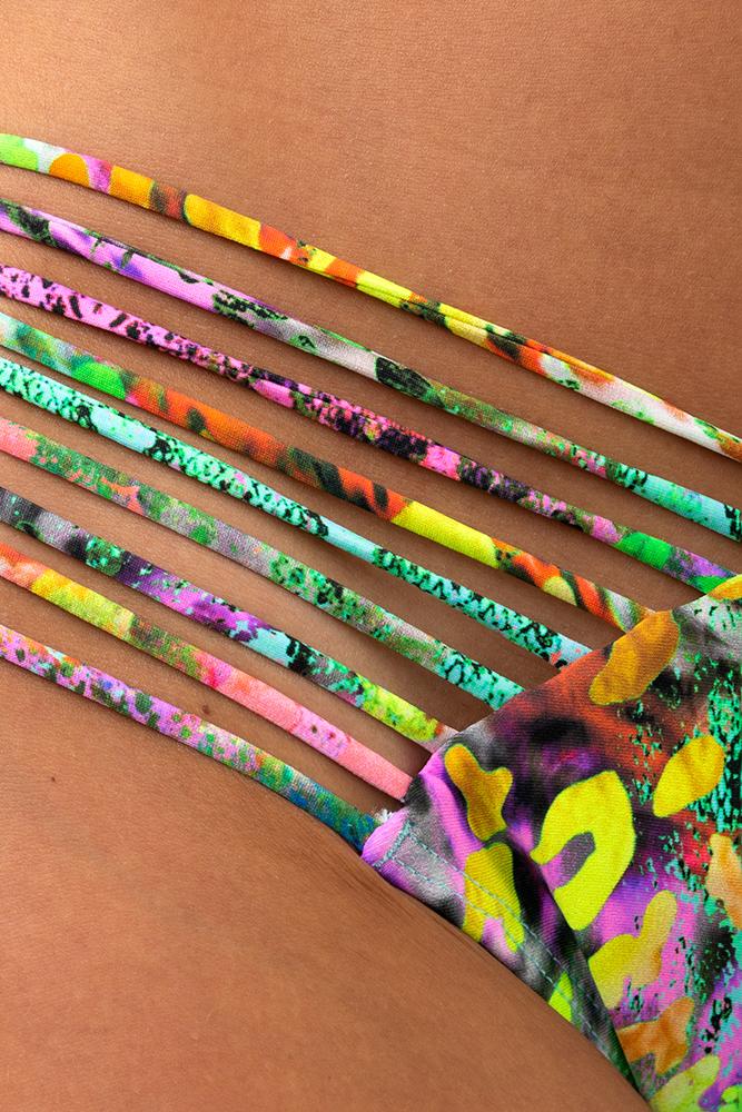 BIKINI TRIANGOLO DONNA ANIMALIER 787I21 205 ANIMALIER LULI FAMA