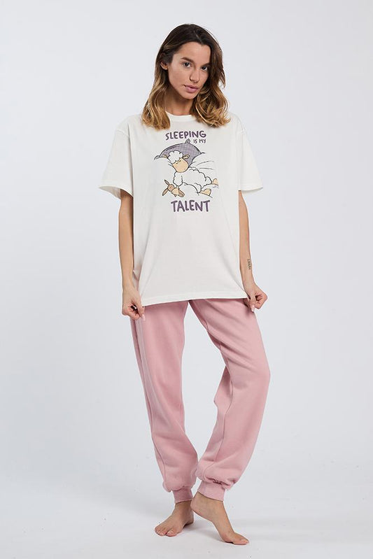 MAGLIA BIANCA DONNA 6800 TALENT HAPPY PEOPLE