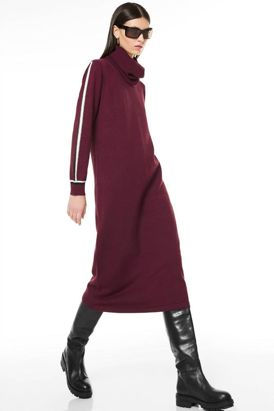 ABITO LUNGO DONNA BORDEAUX HA80 BORDEAUX VERDISSIMA