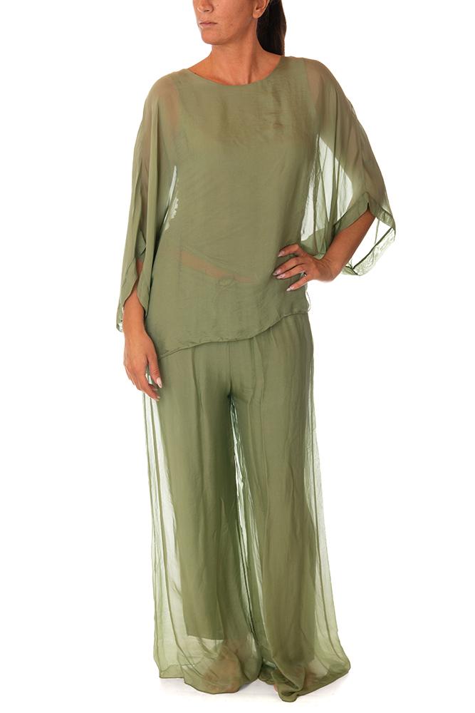 MAGLIA DONNA VERDE BLUSA LUX VERDE KARAKORUM