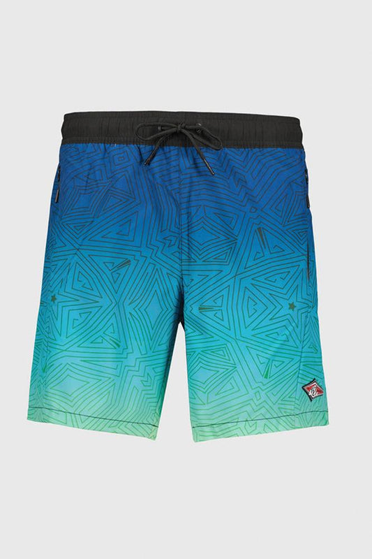 BOXER Uomo BEAR SURFBOARDS con elastico LUNGO Blu