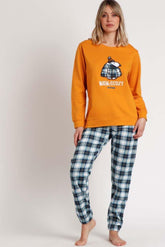 PIGIAMA AUTUNNO/INVERNO DONNA GIALLO