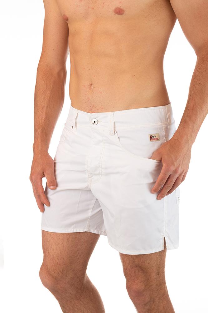 BOXER PIATTO UOMO BIANCO BEACHPOCKET BIANCO ROY ROGER'S
