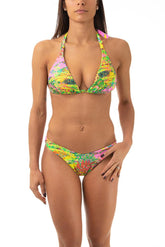 BIKINI TRIANGOLO DONNA VERDE 78673P N50 VERDE LULI FAMA