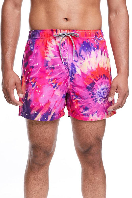 BOXER Uomo BOARDIES con elastico CORTO Rosso