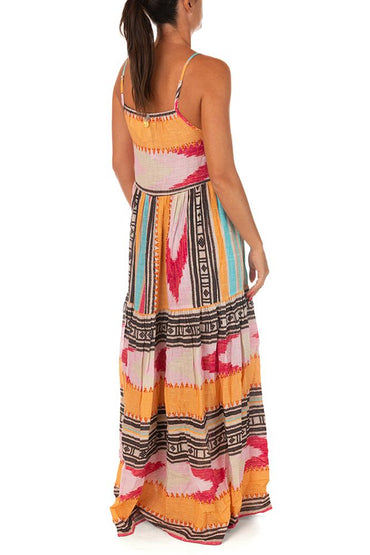 ABITO DONNA ARANCIO VLA013 MULTI PAHIESA