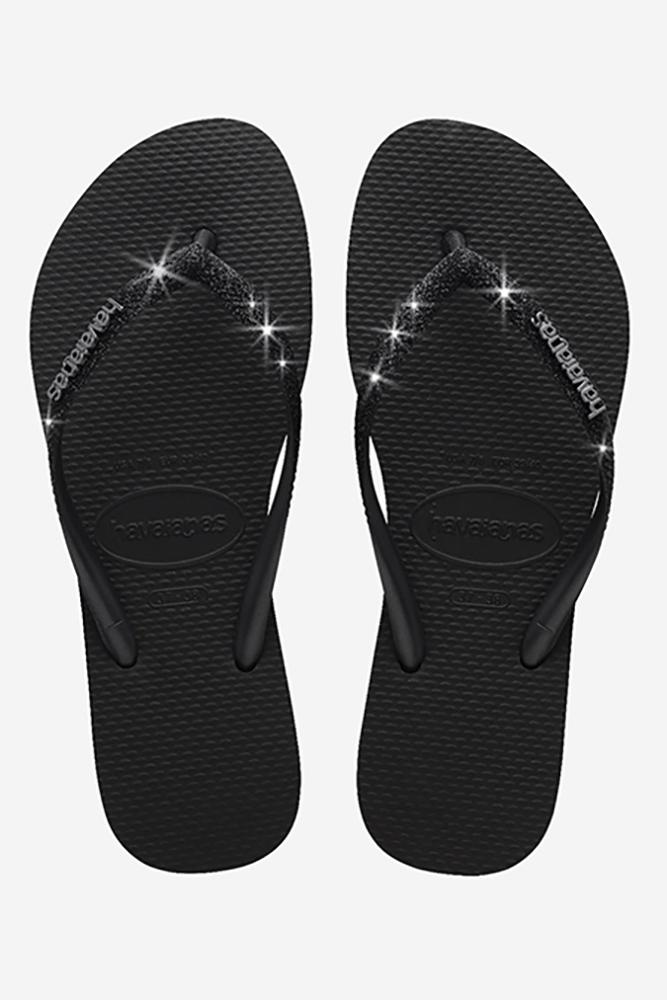 SCARPE DONNA NERO SLIMGLITTER NERO HAVAIANAS