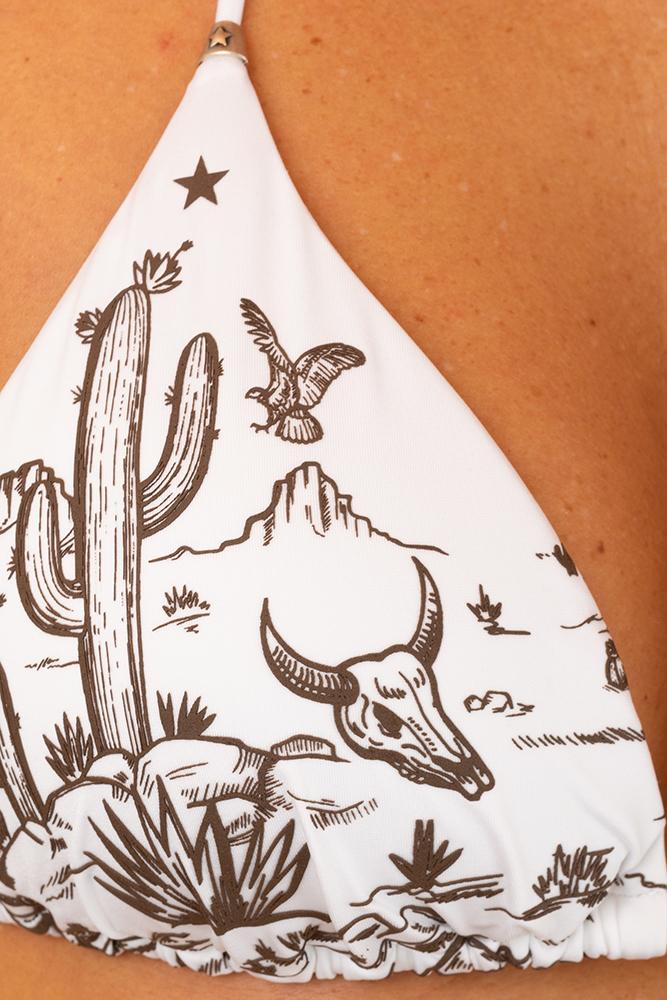 BIKINI TRIANGOLO DONNA BIANCO PF110S 001 PIN UP