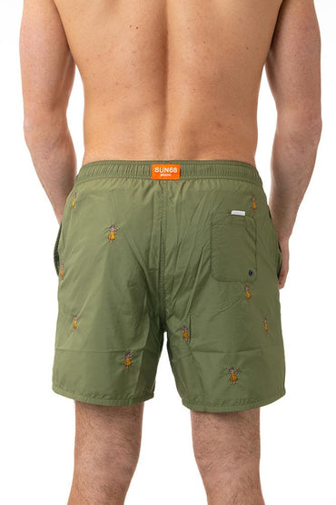 BOXER MOLLA UOMO VERDE H35112 VERDE19 SUN 68