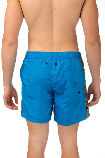 BOXER Uomo BIKKEMBERGS con elastico CORTO Azzurro