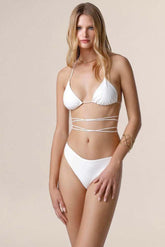 BIKINI TRIANGOLO DONNA  PANNA MF25-0100 WH ME FUI