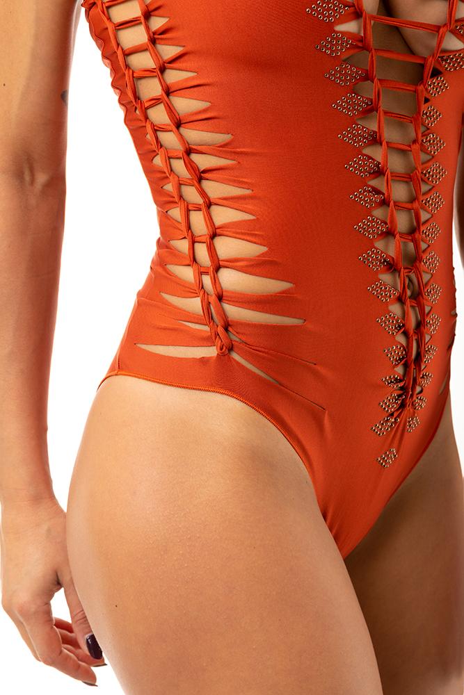 INTERO SENZA IMBOTTITURA DONNA ARANCIO PF018I 012 PIN UP