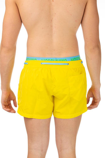 BOXER Uomo MOSCHINO con elastico CORTO Giallo