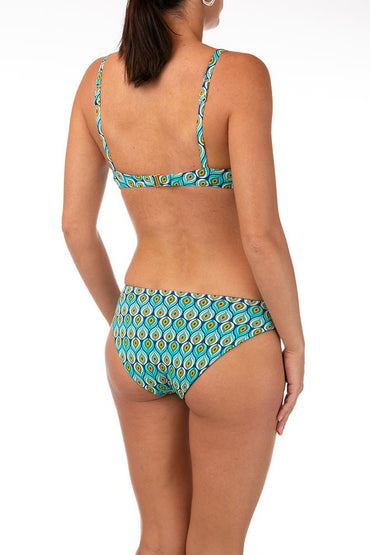 BIKINI Donna LUISA MARIA LUGLI COPPA PREFORMATA slip regolare Petrolio