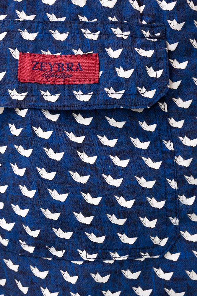 BOXER Uomo ZEY&BRA con elastico CORTO Blu