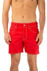 BOXER PIATTO UOMO ROSSO NEWBEACH 022CHILI ROY ROGER'S