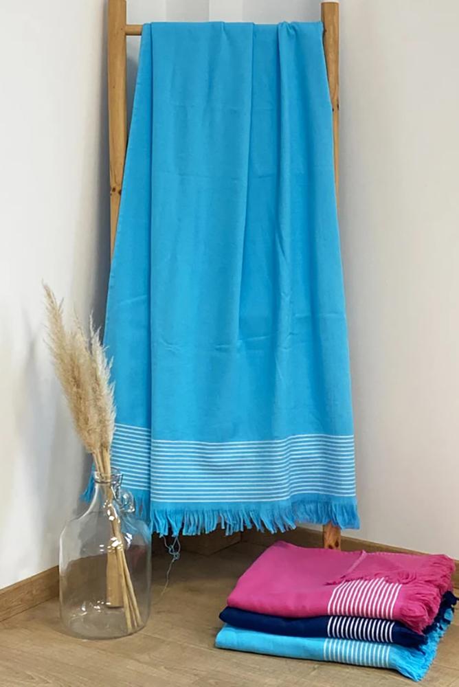 TELO MARE SPUGNA UNISEX TURCHESE PASKI TURCHESE COMPTOIR DE LA PLAGE