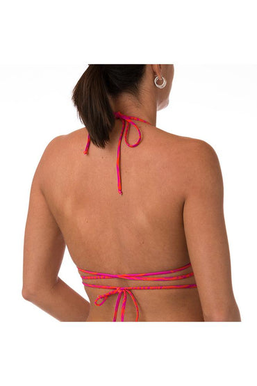MIX REGGISENO Donna BE BEACH TRIANGOLO Fucsia/arancio