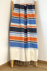 TELO MARE COTONE UNISEX  BLU HELIOS BLU COMPTOIR DE LA PLAGE