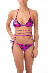 BIKINI TRIANGOLO DONNA VIOLA WLTR KALEIDOPURPLE TOOCO