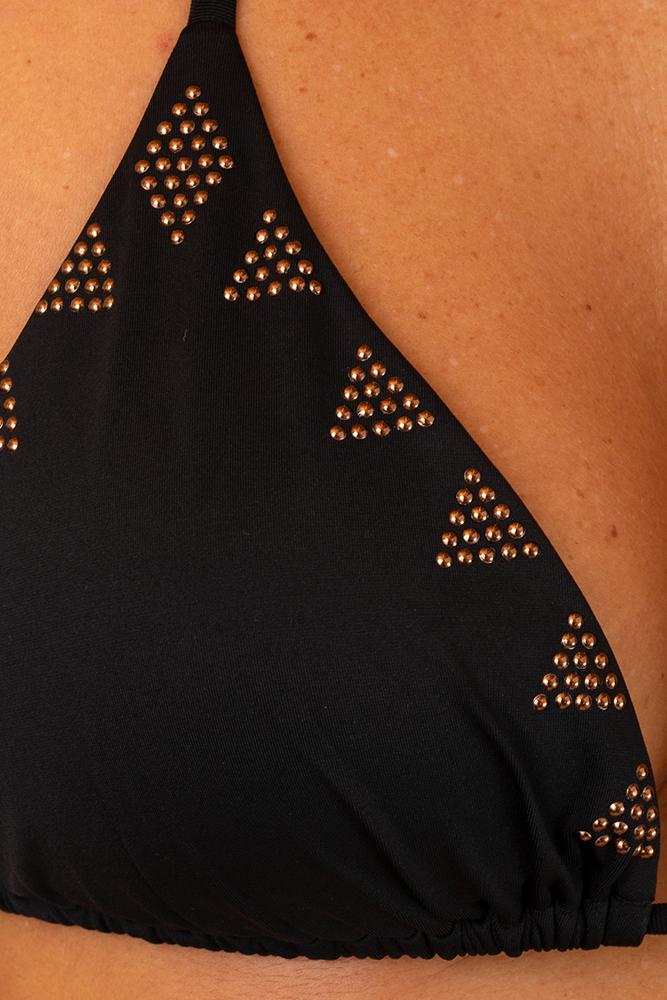 BIKINI TRIANGOLO DONNA NERO PF016SG 034 PIN UP