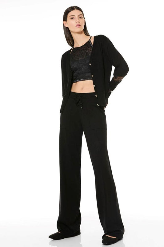 PANTALONE DONNA NERO HA60 NERO VERDISSIMA