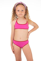 BIKINI BAMBINA  ROSA/ROSSO NALA ROSA/REDVELVET BE BEACH