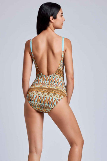 INTERO Donna VACANZE ITALIANE Imbottito slip brasiliana Azzurro