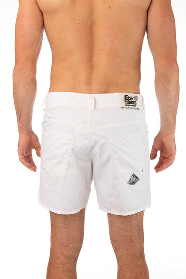 BOXER PIATTO UOMO BIANCO BEACHPOCKET BIANCO ROY ROGER'S