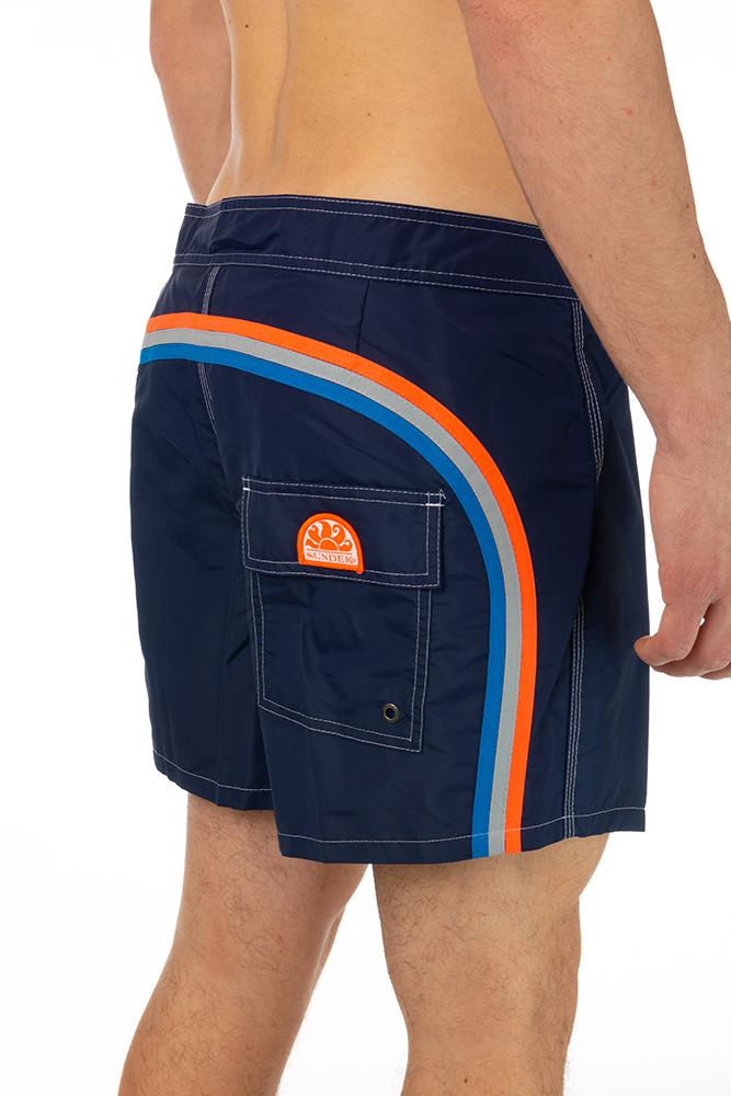 BOXER Uomo SUNDEK senza elastico CORTO Blu
