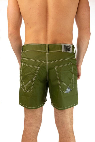 BOXER PIATTO UOMO VERDE NEWBEACH 029ALGA ROY ROGER'S