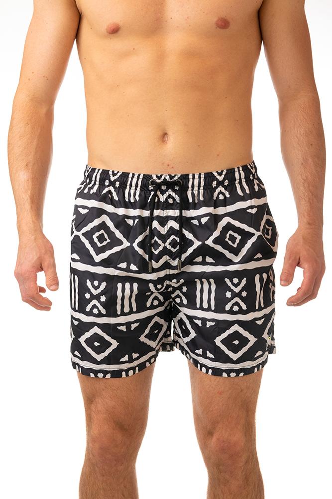 BOXER MOLLA UOMO NERO/BIANCO CLASSIC MAURITABLACK TOOCO