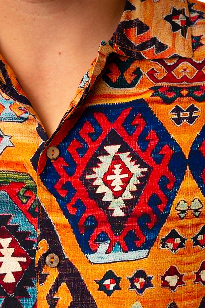 MAGLIA CAMICIA UOMO ARANCIO BWL BEIRUTORANGE TOOCO