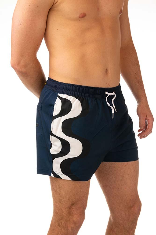 BOXER Uomo HAVAIANAS con elastico CORTO Blu