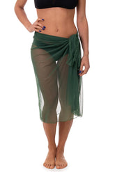 PAREO DONNA  VERDE MILITARE TULLYBIG 7651 MILITARE BE BEACH