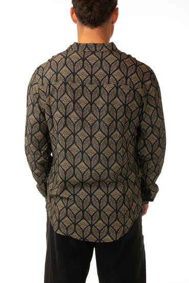 MAGLIA CAMICIA UOMO BIANCO LSH PARGOBLACK TOOCO