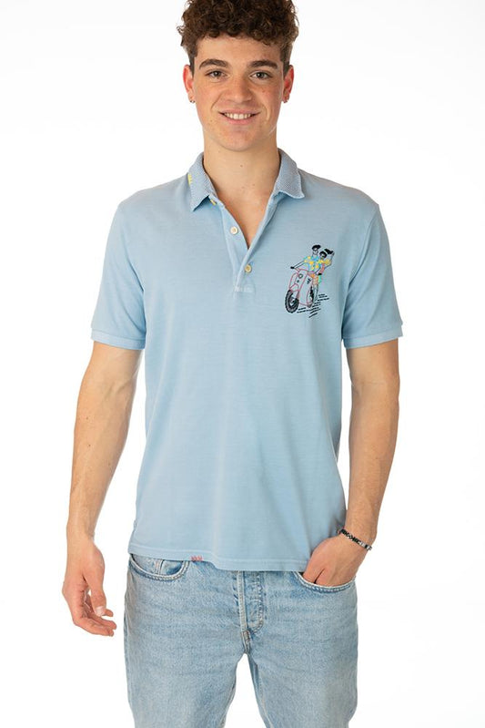 MAGLIA Uomo BOB POLO Azzurro