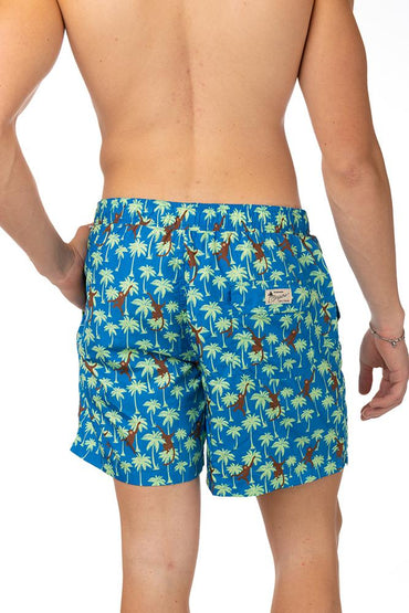 BOXER Uomo IMPURE con elastico CORTO Azzurro