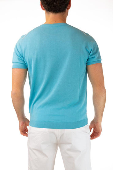 MAGLIA Uomo HARMONT&BLAINE T-SHIRT Azzurro