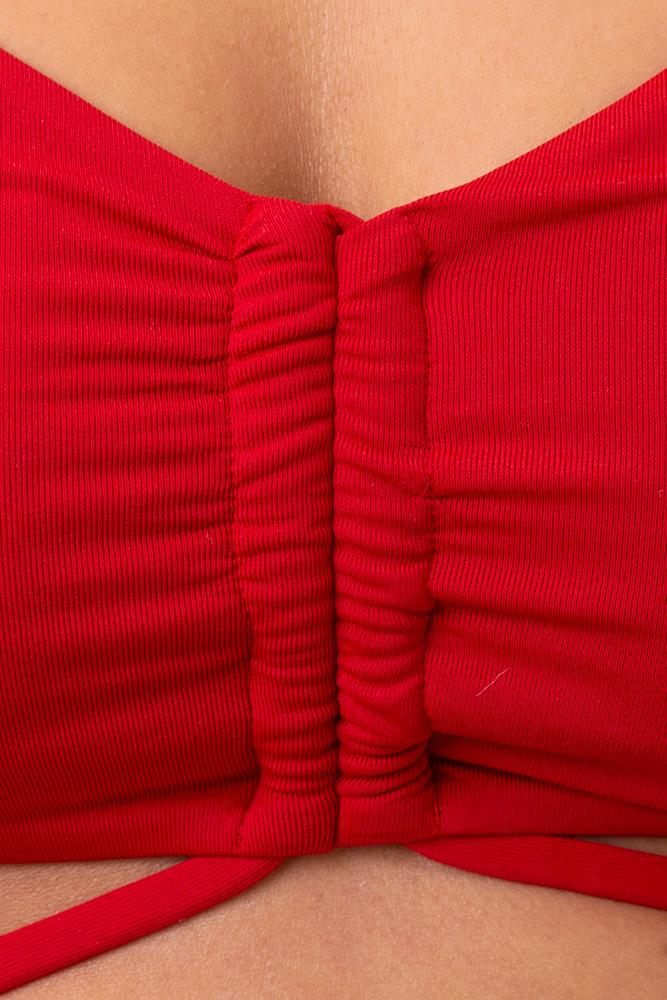 MIX REGGISENO BRASSIERE DONNA ROSSO SCURO GEMMA REDV BE BEACH