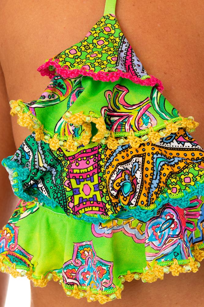 BIKINI TRIANGOLO DONNA VERDE E14 E02 21 VERDE LAETITIA BEACHWEAR