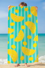 TELO MARE MICROFIBRA UNISEX  CELESTE POPUP POPCITRON COMPTOIR DE LA PLAGE