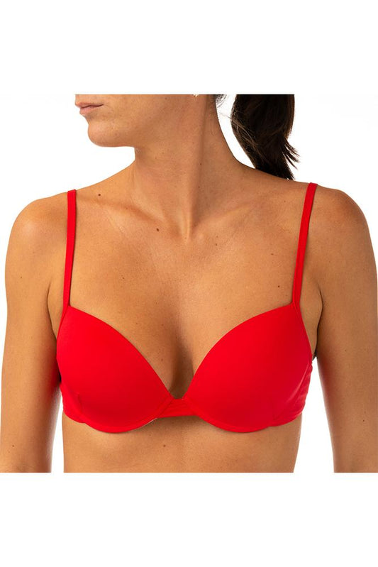 MIX REGGISENO Donna BE BEACH COPPA PREFORMATA Rosso