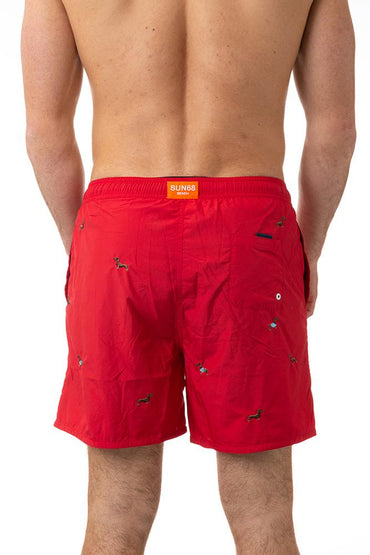 BOXER MOLLA UOMO ROSSO H35112 ROSSO SUN 68