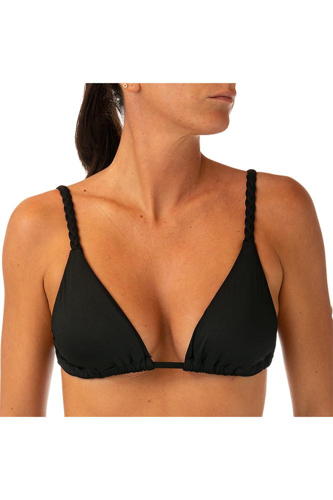 MIX REGGISENO TRIANGOLO DONNA NERO FLORIANA NERO BE BEACH