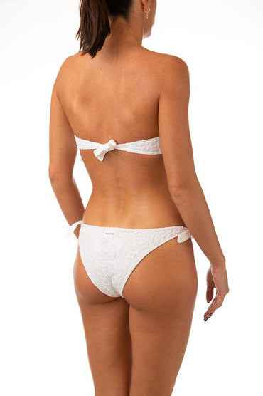 BIKINI Donna FISICO FASCIA slip con fiocchi Bianco